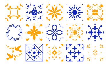 Kabilenin klasik modeli. soyut etnik dekorasyon süsü. 