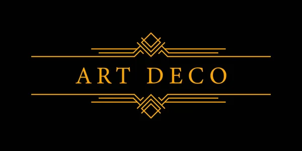 Kopyalama uzayı için Art Deco vintage. Metin tasarımı için zarif bir illüstrasyon süsü. Retro parti geometrik arka planı. Cazibe biçimi için vektör illüstrasyonu.