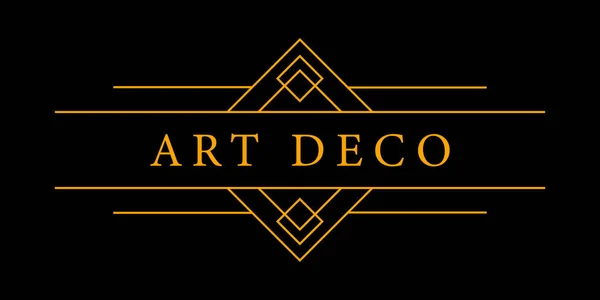 Kopyalama uzayı için Art Deco vintage. Metin tasarımı için zarif bir illüstrasyon süsü. Retro parti geometrik arka planı. Cazibe biçimi için vektör illüstrasyonu.