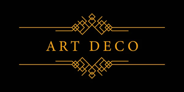 Kopyalama uzayı için Art Deco vintage. Metin tasarımı için zarif bir illüstrasyon süsü. Retro parti geometrik arka planı. Cazibe biçimi için vektör illüstrasyonu.