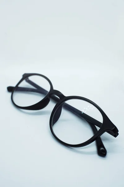 Óculos Isolado Fundo Branco Objeto Material Humano — Fotografia de Stock