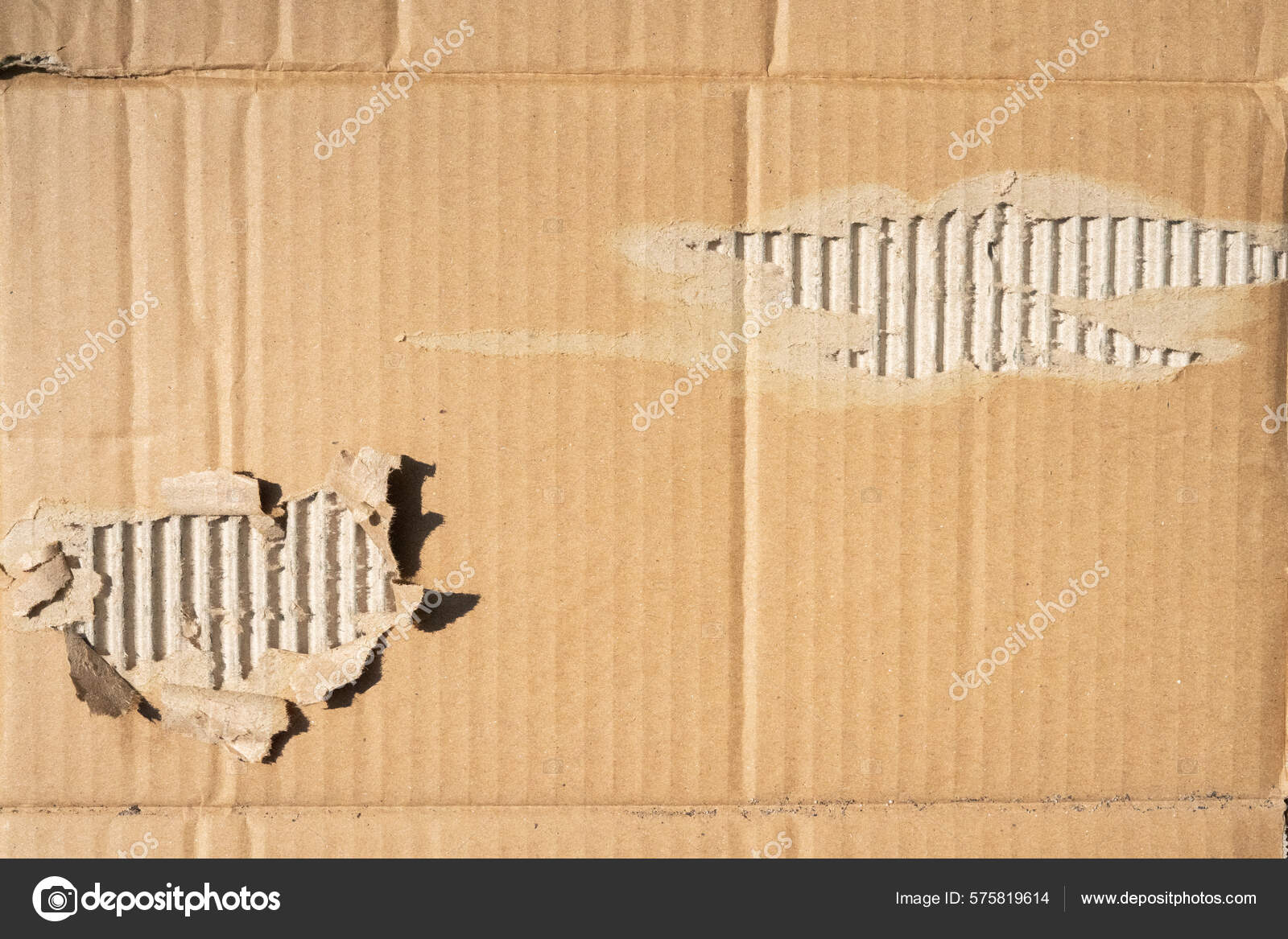 Ripped Cardboard Texture Background Paper Surfaces Torn Messy Way ...