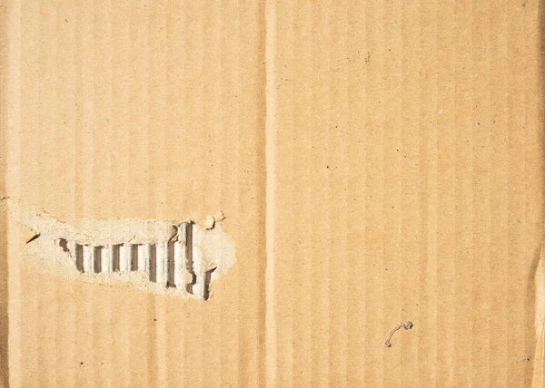 Ripped Karton Voor Textuur Achtergrond Papier Oppervlakken Afgerukt Een Rommelige — Stockfoto
