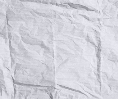 Arka plan için pürüzlü kağıt dokusu. Detaylı deseni olan buruşuk çizgili beyaz kağıt. Suluboya kağıdını kapat.