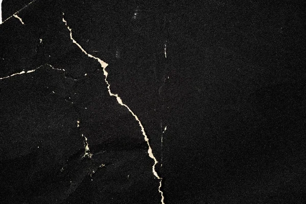 Смятая Черная Бумага Подробной Текстурой Закрыть Бумагу Белыми Трещинами Грубая — стоковое фото