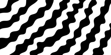 Eğri çizgileri olan soyut arkaplan tasarımı. Siyah beyaz dalga.