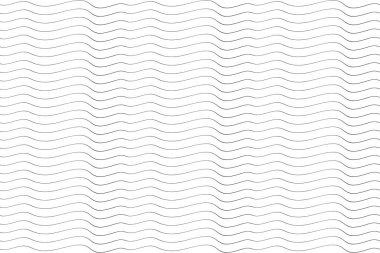 Dalgalarla kusursuz bir zemin. Siyah eğri çizgiler. Dalgalı resimleme.