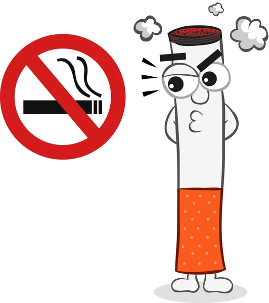 Запрет на курение - не курить — стоковый вектор