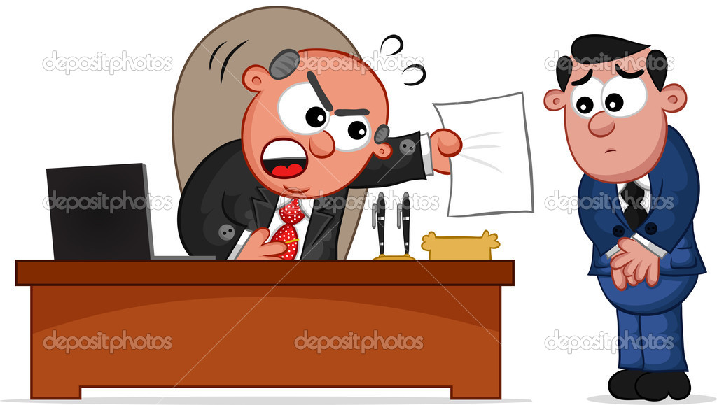 Business Cartoon - Boss Man Shouting at Employee Stock Vector Image by ©Emrah_Avci #22952172 Business Cartoon - Boss Man Shouting at Employee Stock Vector Image by ©Emrah_Avci #22952172
