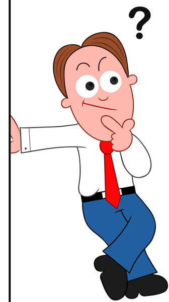 Мультфильм бизнесмен путать.