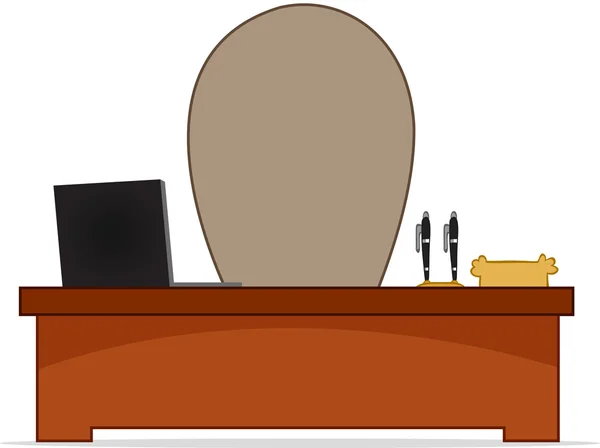 Cartoon Chef Schreibtisch — Stockvektor