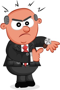 Patron adam zaman gösteren