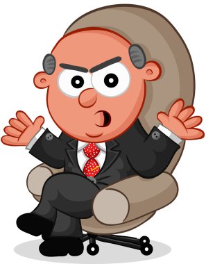 Patron adam kızgın