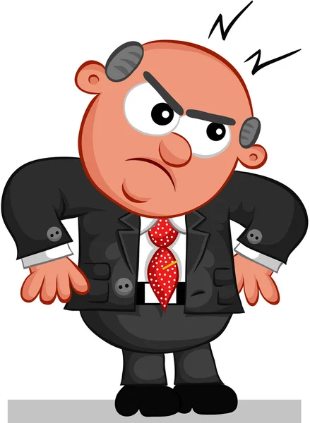 Patron adam kızgın