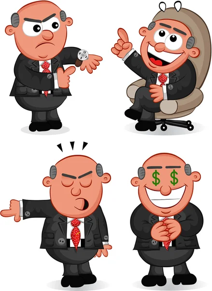 Boss Man Set 6 — Stock Vector