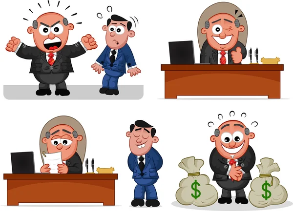 Boss Man Set 9 — Stock Vector