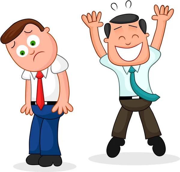 bir mutlu ve hüzünlü diğer.