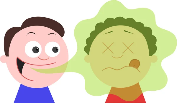 kötü nefes Ağız kokusu olan adam