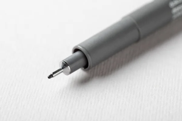 Close Pigment Liner White Sheet — Stock Photo, Image