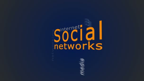 Concept of social network — Stock Footage Concept of social network Royalty Free Stock Video