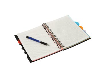 siyah açık defter