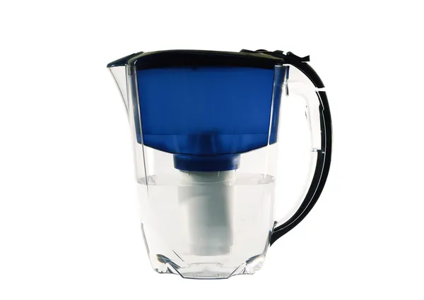 Clear water filter pitcher — Stock Photo, Image