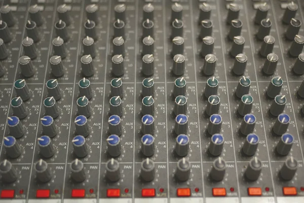 Sound mixer buttons — Stock Photo, Image