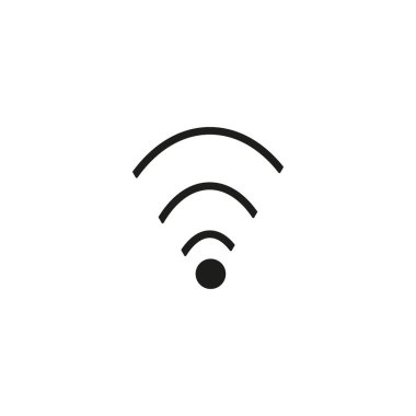 Wifi simgesi, wifi simgesi vektörü, beyaz arkaplanda izole edilmiş modayı takip ediyor. Wifi simgesi resmi, wifi simgesi illüstrasyonu