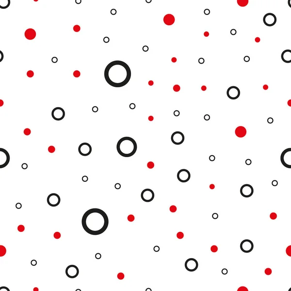 Fond sans couture vecteur rouge foncé avec bulles. Illustration abstraite avec des bulles colorées dans le style nature. Conception pour le textile, tissu, fonds d'écran. — Image vectorielle