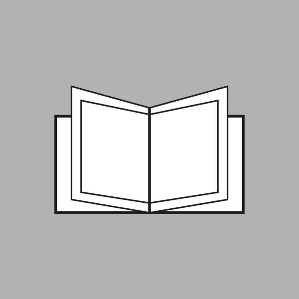Boekpictogram. Boekpictogram geïsoleerd op witte achtergrond — Stockvector