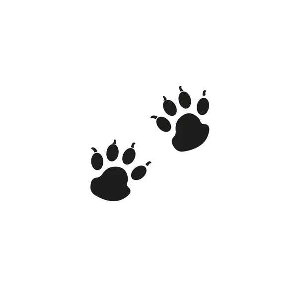 Paw print icon, Paw print sign and symbol vector — 스톡 벡터
