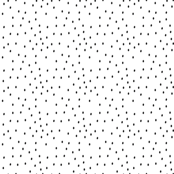 Ilustração vetorial do padrão de ponto preto sem costura com diferentes pontos arredondados de efeito grunge isolados no fundo branco —  Vetores de Stock