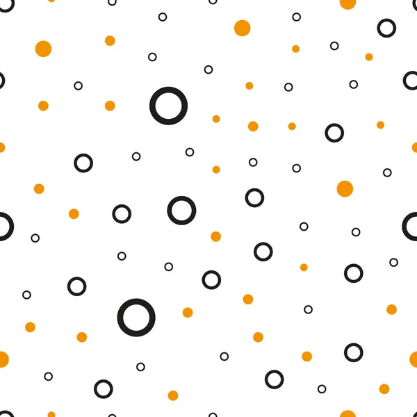 Dark orange vector seamless layout with circle shapes. Abstract illustration with colored bubbles in nature style. Design for textile, fabric, wallpapers. — Vetor de Stock