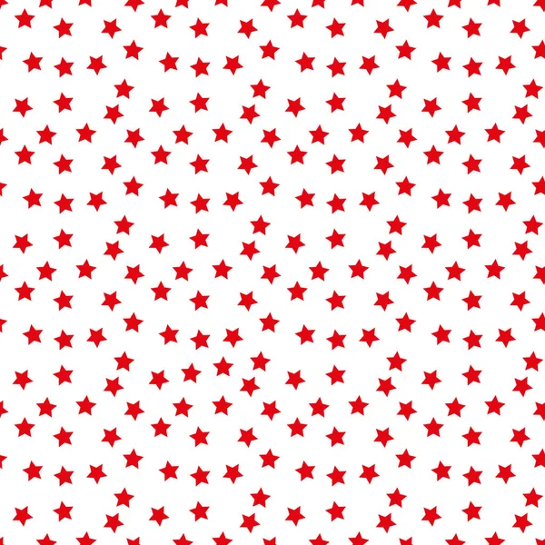 Sömlöst mönster av röda stjärnor. Mall mönster för enkla bakgrunder. Platt stil Stockvektor