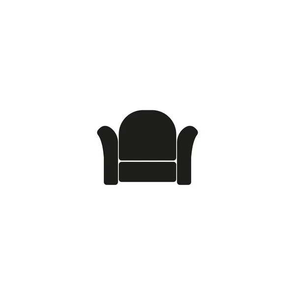 Icône chaise Cinema gris isolé sur fond blanc. Vecteur — Image vectorielle