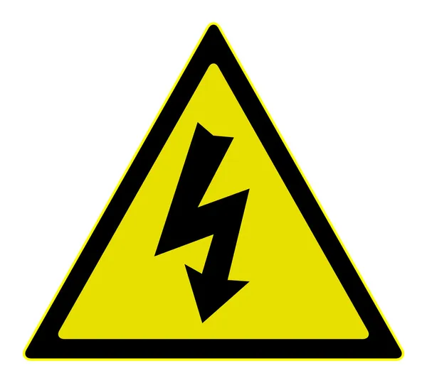 Electricity warning sign — Stock Vector