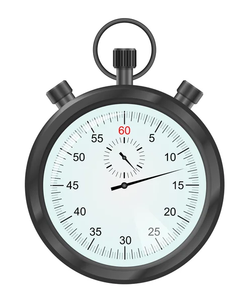 Cronometro vettoriale nero — Vettoriale Stock