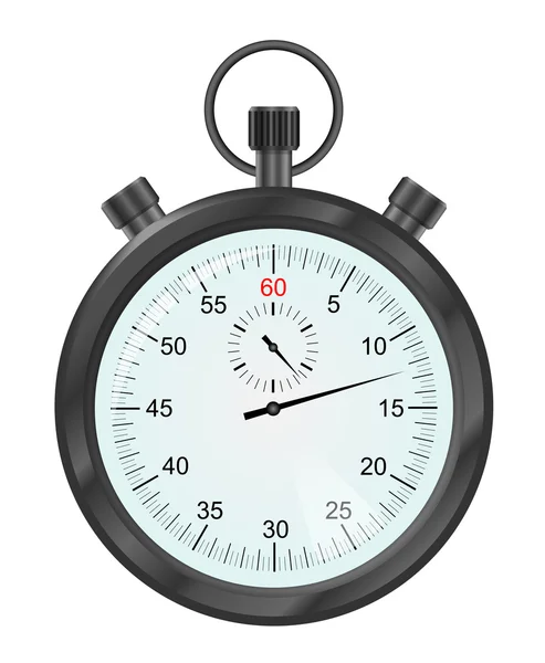 Black vector stopwatch — Stock Vector