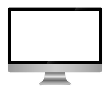 Flatscreen computer monitor clipart