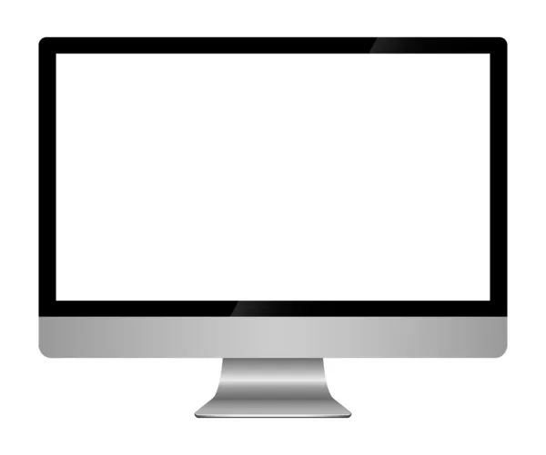 Monitor de computadora de pantalla plana — Vector de stock