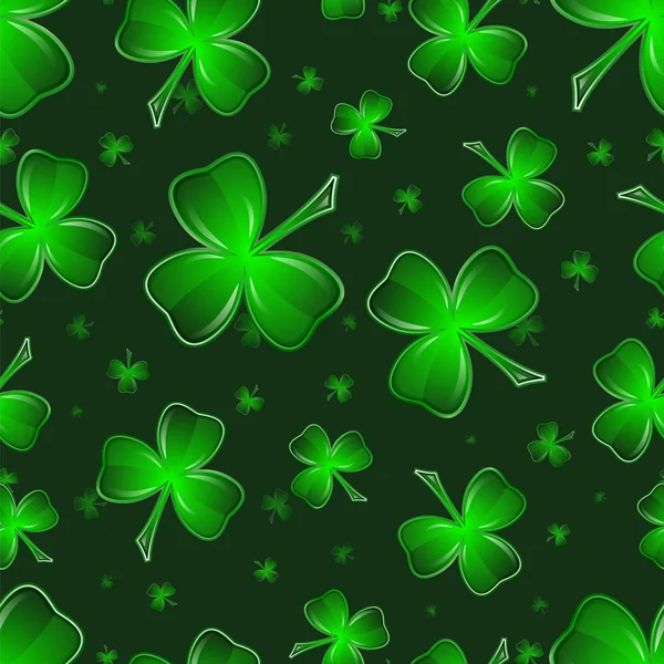 Pyhän Patrickin päivä shamrock saumaton kuvio — vektorikuva