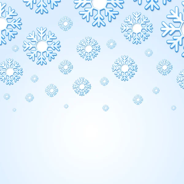 Abstract snowflake background with place for your text — Stock Vector