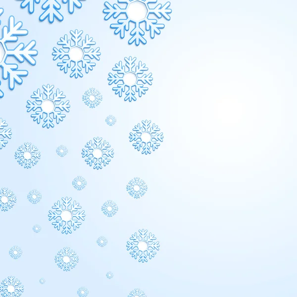 Abstract snowflake background with place for your text — Stock Vector