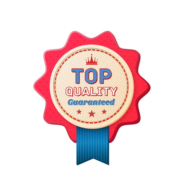 Top Quality, badge. Vector illustration — Stock Vector