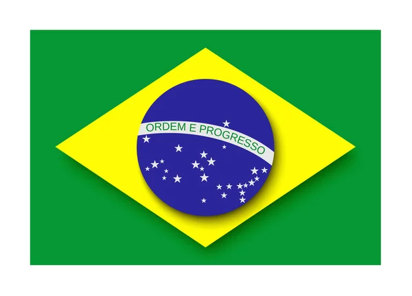 Brazil flag — Stock Vector