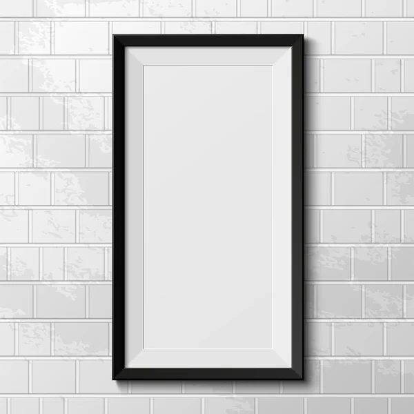 Realistic frame isolated on white background — Stock Vector