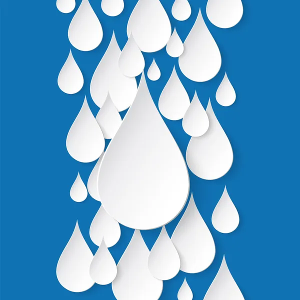 Papier water drop abstracte achtergrond — Stockvector