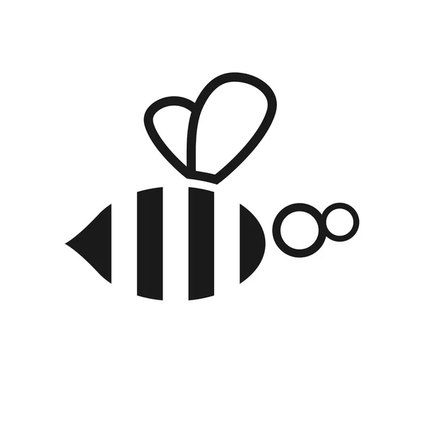 Abstraktní včela ilustrace — Stockový vektor