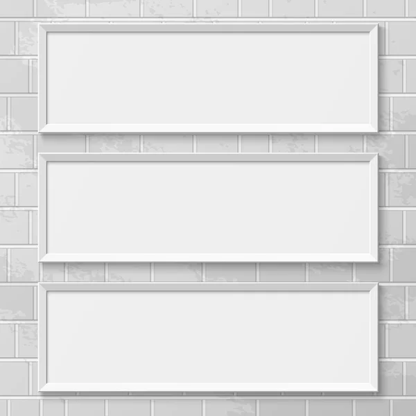 Realistic picture frames — Stock Vector