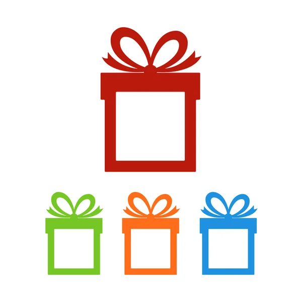 Conjunto de cajas de regalo con lugar para texto — Vector de stock